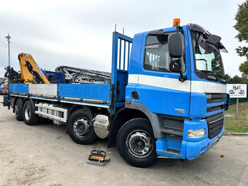 DAF CF 85.360 8x2 PRITSCHE 7m35 + KRAN EFFER 165-3S + RADIO - MANUAL GEARBOX ZF - EURO 5 - BE TRUCK - Camion plateau, Camion grue: photos 1 DAF CF 85.360 8x2 PRITSCHE 7m35 + KRAN EFFER 165-3S + RADIO - MANUAL GEARBOX ZF - EURO 5 - BE TRUCK - Camion plateau, Camion grue: photos 1