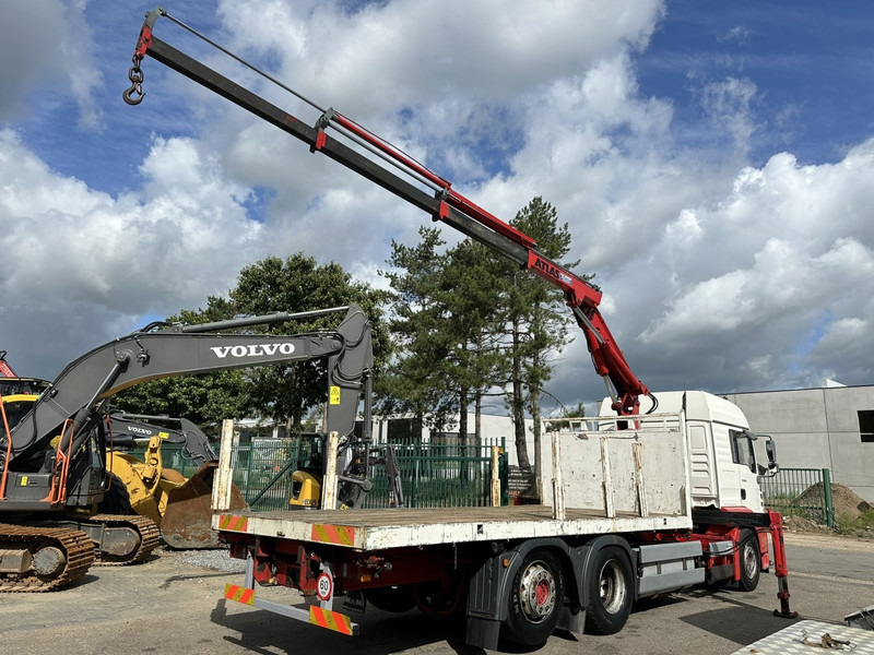 MAN TG 360 A 6x2 + KRAN ATLAS 100.1 A3 - PLATFORM 5m80 - E3 - LIFT-AXLE - FULL AIR SUSPENSION - ZF AS TRONIC - BE TRUCK - Camion plateau, Camion grue: photos 5 MAN TG 360 A 6x2 + KRAN ATLAS 100.1 A3 - PLATFORM 5m80 - E3 - LIFT-AXLE - FULL AIR SUSPENSION - ZF AS TRONIC - BE TRUCK - Camion plateau, Camion grue: photos 5