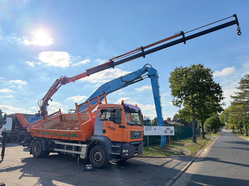 MAN TGA 18.310 4x4 Hydro-drive 2-SEITEN KIPPER + KRAN ATLAS 165 (4x) + RADIO - BE truck - Camion benne, Camion grue: photos 1 MAN TGA 18.310 4x4 Hydro-drive 2-SEITEN KIPPER + KRAN ATLAS 165 (4x) + RADIO - BE truck - Camion benne, Camion grue: photos 1
