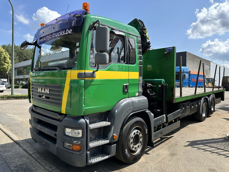 MAN TGA 26.360 6X2 BL + CRANE PALFINGER PK 18500 (4x) - LIFT + STEERING AXLE - PLATFORM 7m75 - MANUAL GEARBOX - Camion grue: photos 4 MAN TGA 26.360 6X2 BL + CRANE PALFINGER PK 18500 (4x) - LIFT + STEERING AXLE - PLATFORM 7m75 - MANUAL GEARBOX - Camion grue: photos 4
