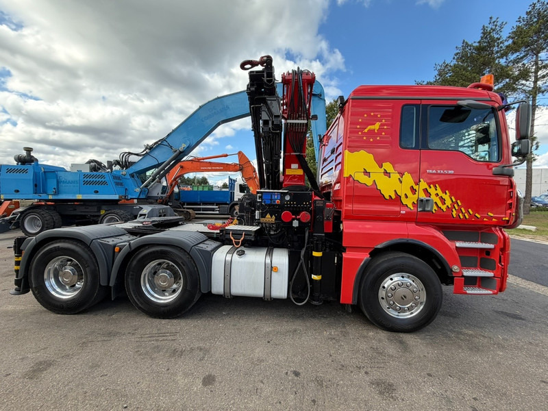 Camion grue MAN TGA 33.530 6x4 - 90T + CRANE HMF 3720 K6 (17.3m) - RETARDER - MANUAL ZF - EURO 3 - 590.000km - ALCOA -  BIG AXLES HUB REDUCTION - BE TRUCK - TOP CONDITION: photos 7