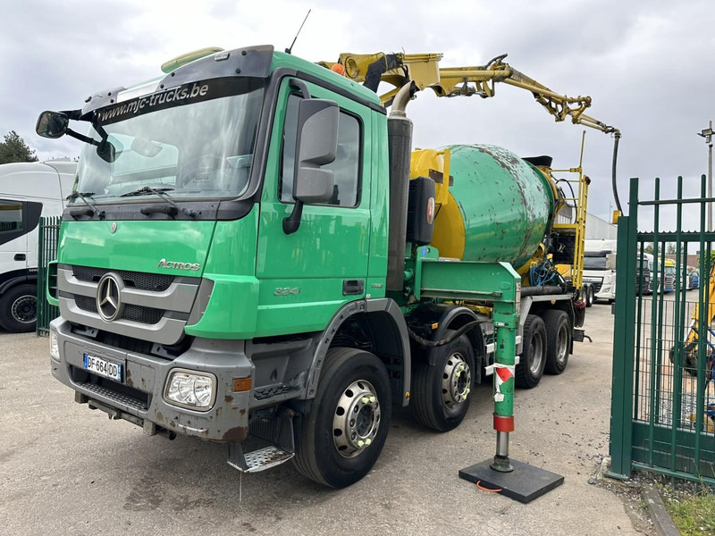 Mercedes-Benz ACTROS 3241 8x4 PUMI PM M 21-3 (21m) Putzmeister - *238.000km* / 1586H - EPS - BLADVERING / NAAFREDUCTIE - Camion malaxeur: photos 4 Mercedes-Benz ACTROS 3241 8x4 PUMI PM M 21-3 (21m) Putzmeister - *238.000km* / 1586H - EPS - BLADVERING / NAAFREDUCTIE - Camion malaxeur: photos 4