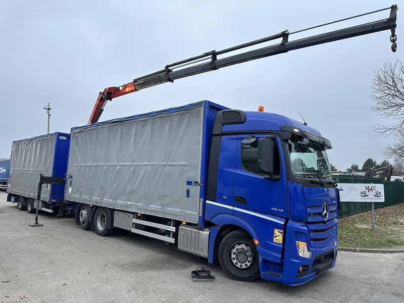 Mercedes-Benz Actros 2645 6x2 105m³ JUMBO + RETARDER + CRANE PALFINGER PK 19.001 SLD (4x) + RADIO - *FULL AIR* - FRIGO - EURO 6 - SAF AXLES - BELGIAN TRUCK - Camion grue: photos 1 Mercedes-Benz Actros 2645 6x2 105m³ JUMBO + RETARDER + CRANE PALFINGER PK 19.001 SLD (4x) + RADIO - *FULL AIR* - FRIGO - EURO 6 - SAF AXLES - BELGIAN TRUCK - Camion grue: photos 1