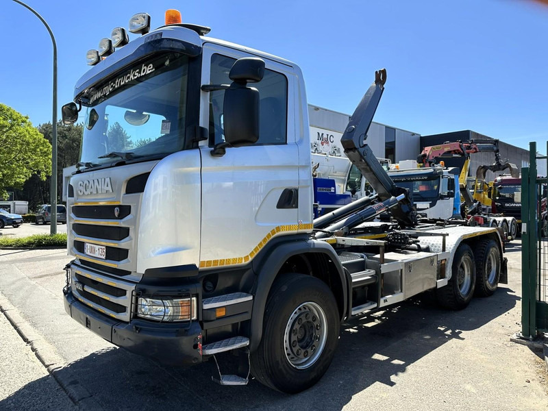 Scania G450 6x4 HOOKLIFT AJK 20T - 5760mm - 3m90 WB - HUB REDUCTION / STEEL SUSP. - EURO 6 - BE TRUCK - Camion ampliroll: photos 3 Scania G450 6x4 HOOKLIFT AJK 20T - 5760mm - 3m90 WB - HUB REDUCTION / STEEL SUSP. - EURO 6 - BE TRUCK - Camion ampliroll: photos 3