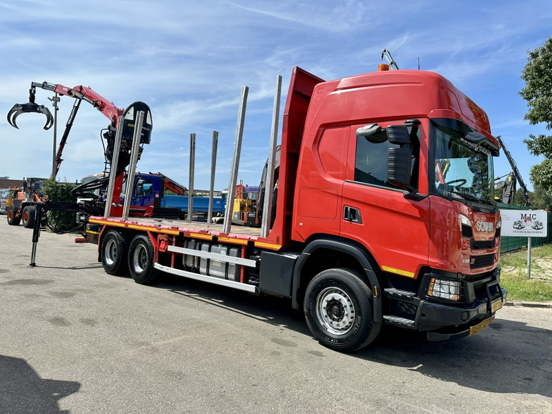 Scania G500 XT 6x4 WOOD / TIMBER / HOLZ CRANE PALFINGER EPSILON Q150Z + RETARDER - FULL AIR SUSP. - BE TRUCK - Camion plateau, Camion grue: photos 2 Scania G500 XT 6x4 WOOD / TIMBER / HOLZ CRANE PALFINGER EPSILON Q150Z + RETARDER - FULL AIR SUSP. - BE TRUCK - Camion plateau, Camion grue: photos 2