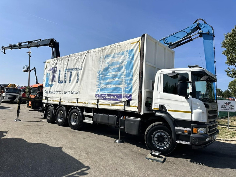 Scania P410 8x4 TRIDEM + CRANE HIAB 244 EP-4 HIDUO - RETARDER - LIFT + STEERING AXLE - *327.000km* - RADIO - Camion grue: photos 3 Scania P410 8x4 TRIDEM + CRANE HIAB 244 EP-4 HIDUO - RETARDER - LIFT + STEERING AXLE - *327.000km* - RADIO - Camion grue: photos 3