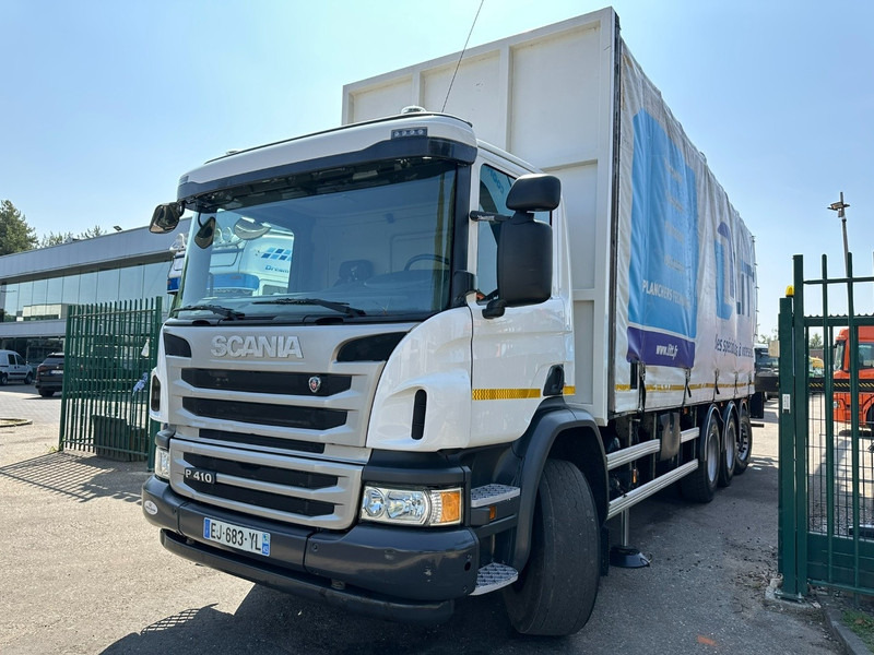 Scania P410 8x4 TRIDEM PRITSCHE PLANE + KRAN HIAB 244 EP-4 HIDUO - RETARDER - LIFT + STEERING AXLE - *327.000km* - RADIO - Camion à rideaux coulissants, Camion grue: photos 4 Scania P410 8x4 TRIDEM PRITSCHE PLANE + KRAN HIAB 244 EP-4 HIDUO - RETARDER - LIFT + STEERING AXLE - *327.000km* - RADIO - Camion à rideaux coulissants, Camion grue: photos 4