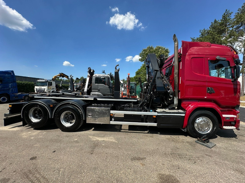 Camion ampliroll, Camion grue Scania R580 6X2 V8 HOOKLIFT + CRANE HIAB 211 E-4 HIPRO - ROTATOR - RETARDER - ALCOA ALU - RADIO - NL TRUCK: photos 14