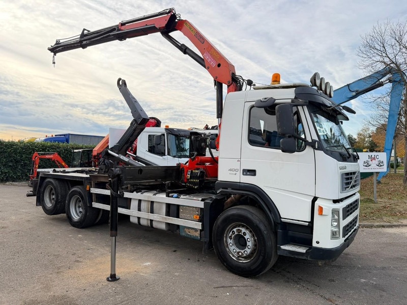 Volvo FM 400 6x2 HOOKLIFT + CRANE PALFINGER PK 15500 B (2x) - 5/6 F - MANUAL - EURO 4 - BE TRUCK - Camion ampliroll, Camion grue: photos 1 Volvo FM 400 6x2 HOOKLIFT + CRANE PALFINGER PK 15500 B (2x) - 5/6 F - MANUAL - EURO 4 - BE TRUCK - Camion ampliroll, Camion grue: photos 1