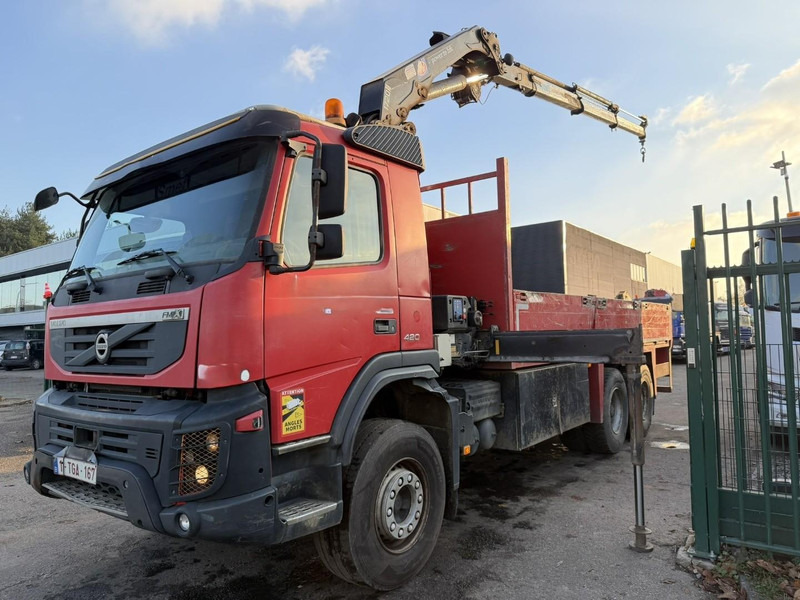 Volvo FMX 420 6X4 PRITSCHE + KRAN HMF 1720 + winch + radio - BIG AXLES / HUB REDUCTION - STEEL SPRING / BLATT - PLATFORM 6m10 - Camion plateau, Camion grue: photos 2 Volvo FMX 420 6X4 PRITSCHE + KRAN HMF 1720 + winch + radio - BIG AXLES / HUB REDUCTION - STEEL SPRING / BLATT - PLATFORM 6m10 - Camion plateau, Camion grue: photos 2