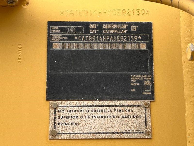 Niveleuse Cat 14H: photos 13 Niveleuse Cat 14H: photos 13