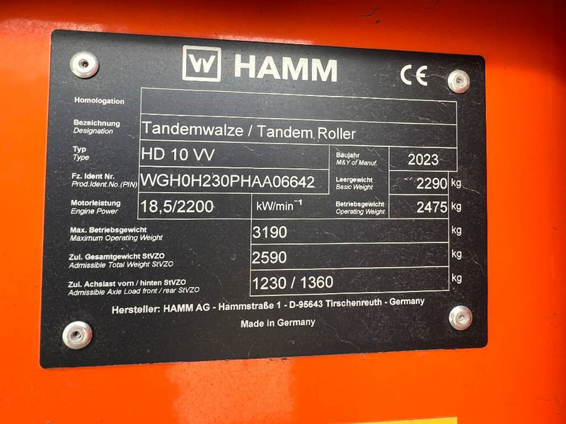 Compacteur neuf Hamm HD 10 VV: photos 11