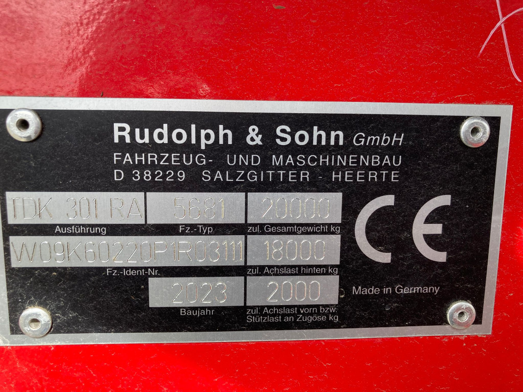 Rudolph TDK 301 RA - Benne agricole: photos 4 Rudolph TDK 301 RA - Benne agricole: photos 4