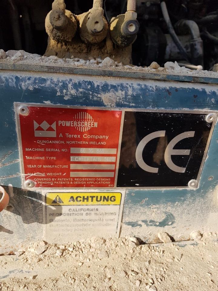 Powerscreen Chieftain 1400 - Crible: photos 5 Powerscreen Chieftain 1400 - Crible: photos 5