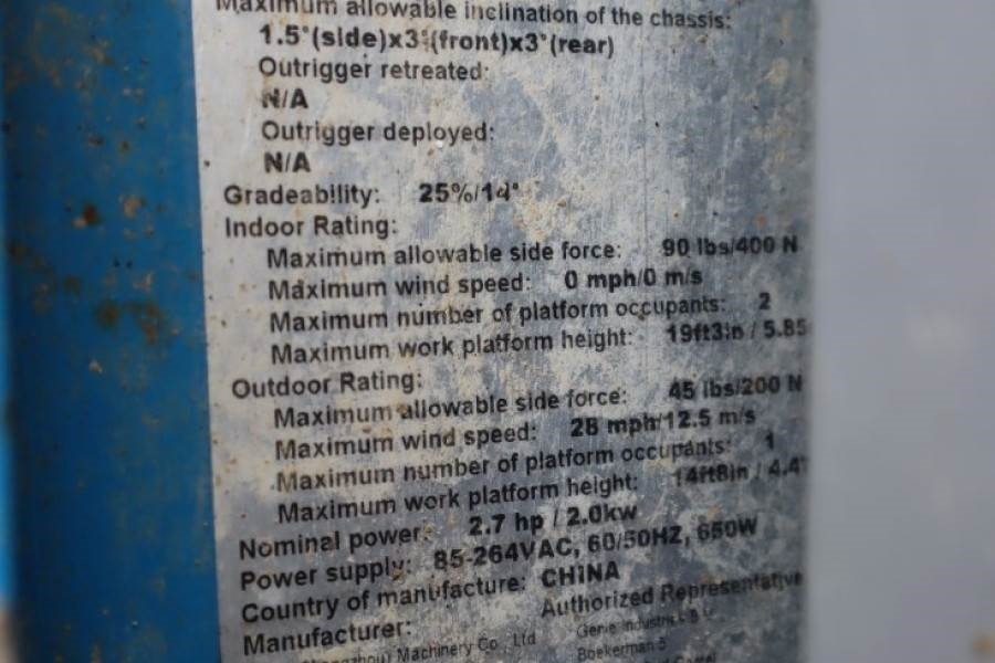 Genie GS1932 E-Drive Several In Stock, 8m Working Height - Nacelle ciseaux: photos 5 Genie GS1932 E-Drive Several In Stock, 8m Working Height - Nacelle ciseaux: photos 5