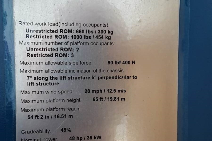 Genie S65XC Valid inspection, *Guarantee! Diesel, 4x4 Dr - Nacelle télescopique: photos 4 Genie S65XC Valid inspection, *Guarantee! Diesel, 4x4 Dr - Nacelle télescopique: photos 4