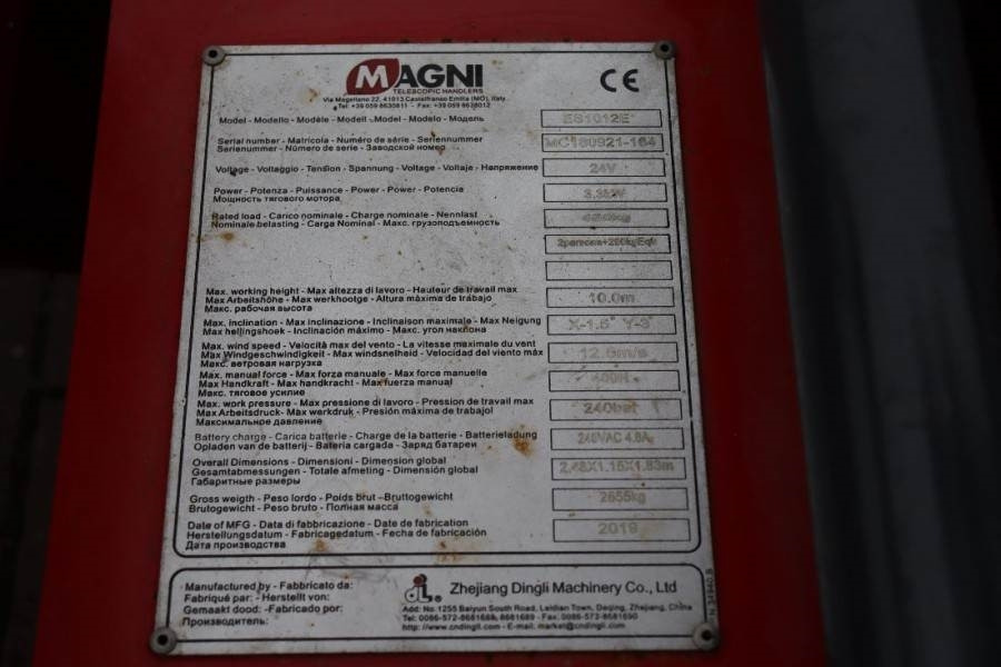 Nacelle ciseaux Magni ES1012E Valid inspection, *Guarantee! Electric, 10: photos 12 Nacelle ciseaux Magni ES1012E Valid inspection, *Guarantee! Electric, 10: photos 12
