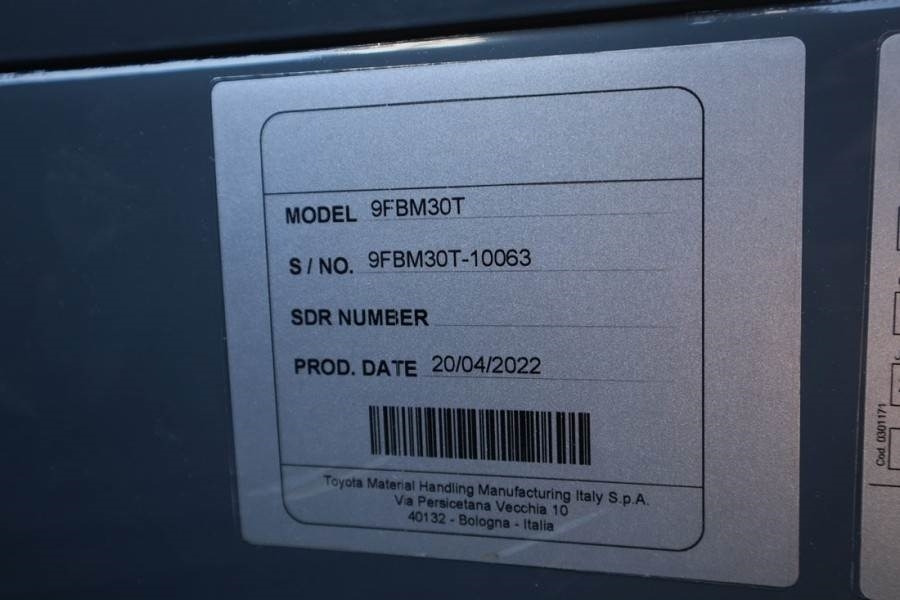 Toyota 9FBM30T Valid inspection, *Guarantee! Electric, 47 - Chariot élévateur diesel: photos 5 Toyota 9FBM30T Valid inspection, *Guarantee! Electric, 47 - Chariot élévateur diesel: photos 5