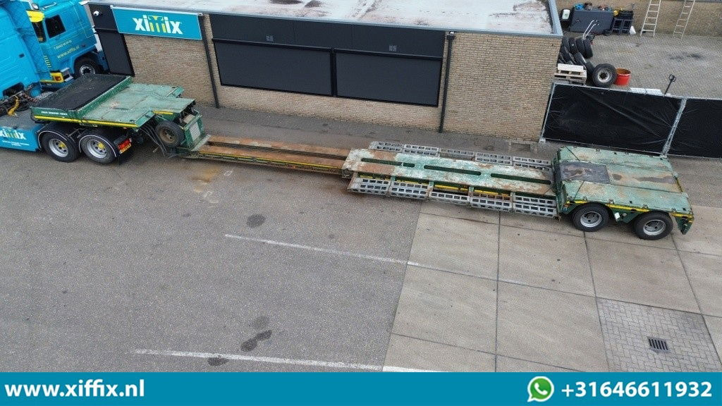 Faymonville 2-ass. Uitschuifbare dieplader met afneembare zwanenhals / 2x gestuu - Semi-remorque surbaissé: photos 2 Faymonville 2-ass. Uitschuifbare dieplader met afneembare zwanenhals / 2x gestuu - Semi-remorque surbaissé: photos 2