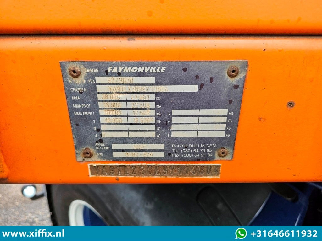 Semi-remorque surbaissé Faymonville 2-ass. Uitschuifbare dieplader met afneembare zwanenhals / 2x gestuurd: photos 14