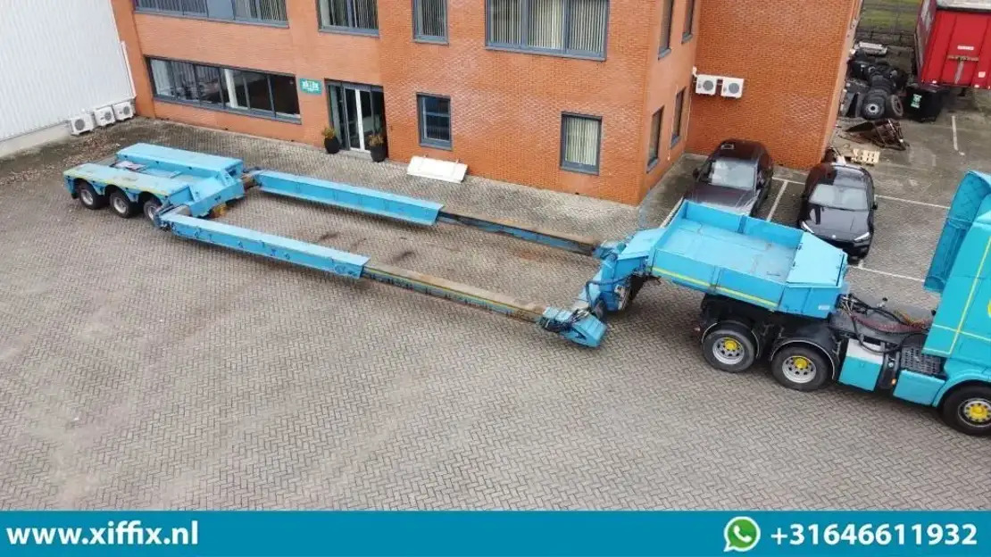 Faymonville 3-ass. Uitschuifbare dieplader met afneembare zwanenhals / Hydr. Vre - Semi-remorque surbaissé: photos 1 Faymonville 3-ass. Uitschuifbare dieplader met afneembare zwanenhals / Hydr. Vre - Semi-remorque surbaissé: photos 1