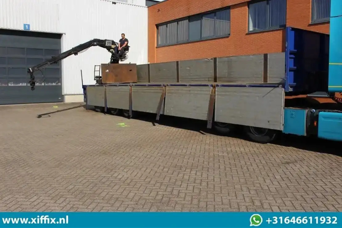 Floor 3-ass. Steenoplegger met Kennis 14 ton/mtr. Kraan / 13425 - Semi-remorque plateau: photos 5 Floor 3-ass. Steenoplegger met Kennis 14 ton/mtr. Kraan / 13425 - Semi-remorque plateau: photos 5