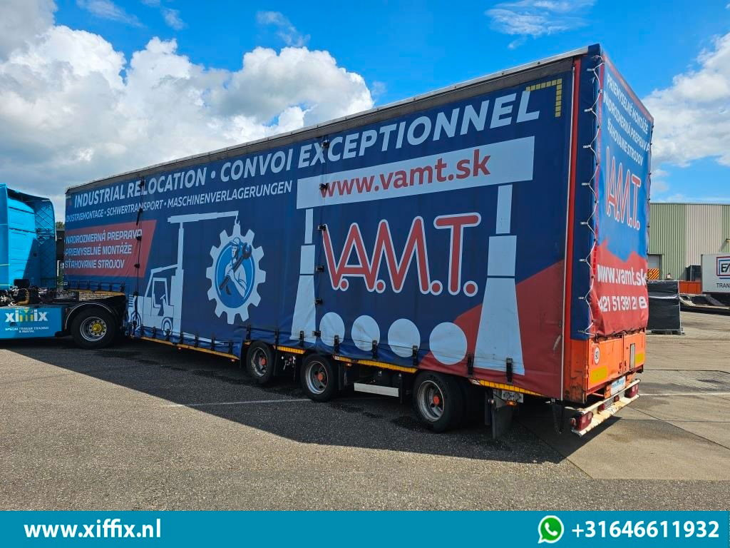 Meusburger 3-ass. Dieplader met huifopbouw / Naloop gestuurd - Semi-remorque surbaissé: photos 4 Meusburger 3-ass. Dieplader met huifopbouw / Naloop gestuurd - Semi-remorque surbaissé: photos 4