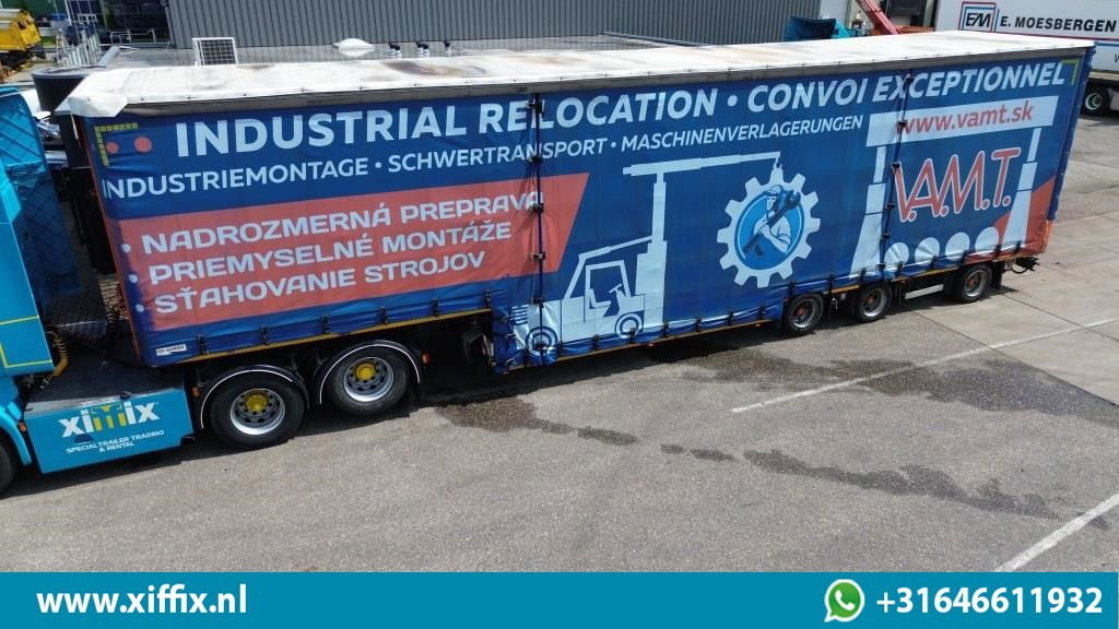 Meusburger 3-ass. Dieplader met huifopbouw / Naloop gestuurd - Semi-remorque surbaissé: photos 1 Meusburger 3-ass. Dieplader met huifopbouw / Naloop gestuurd - Semi-remorque surbaissé: photos 1