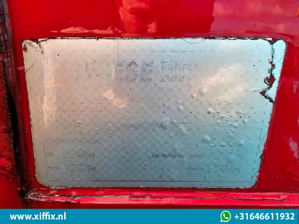 Semi-remorque surbaissé Wiese 3-ass. Semi dieplader met huifopbouw: photos 13