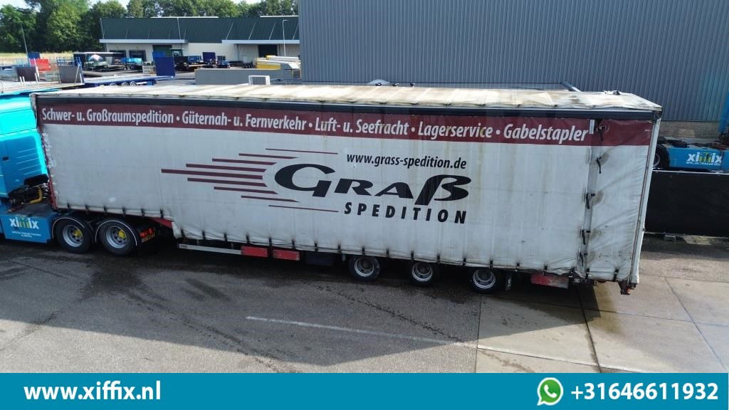 Wiese 3-ass. Semi dieplader met huifopbouw - Semi-remorque surbaissé: photos 2 Wiese 3-ass. Semi dieplader met huifopbouw - Semi-remorque surbaissé: photos 2