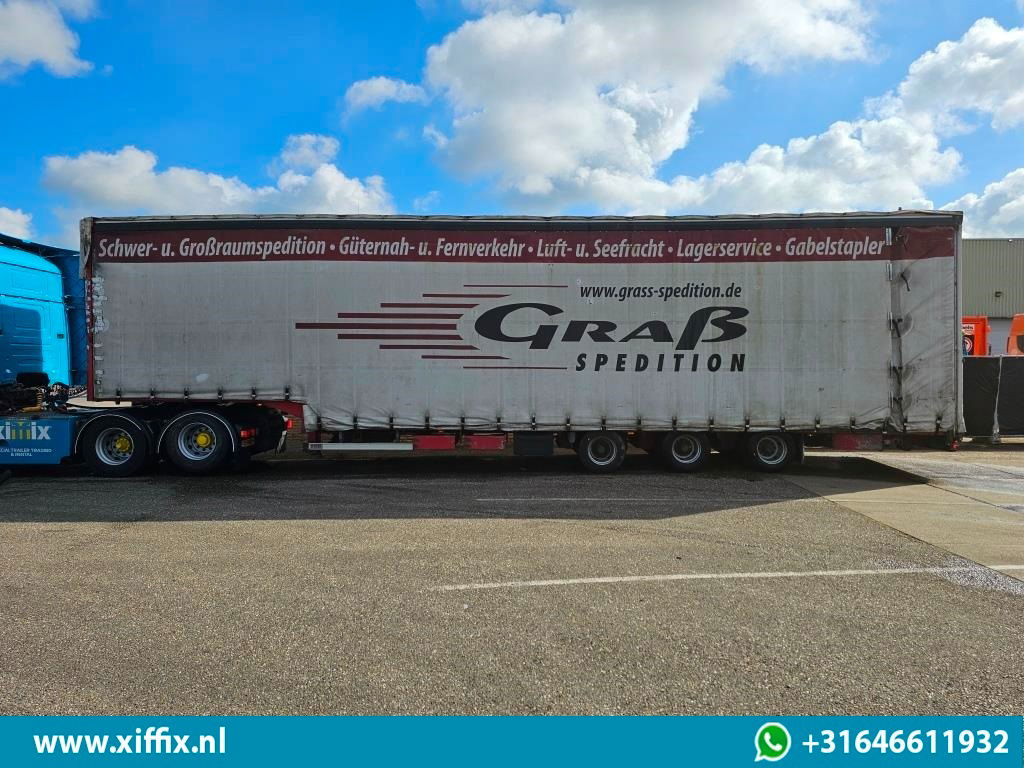 Semi-remorque surbaissé Wiese 3-ass. Semi dieplader met huifopbouw: photos 12