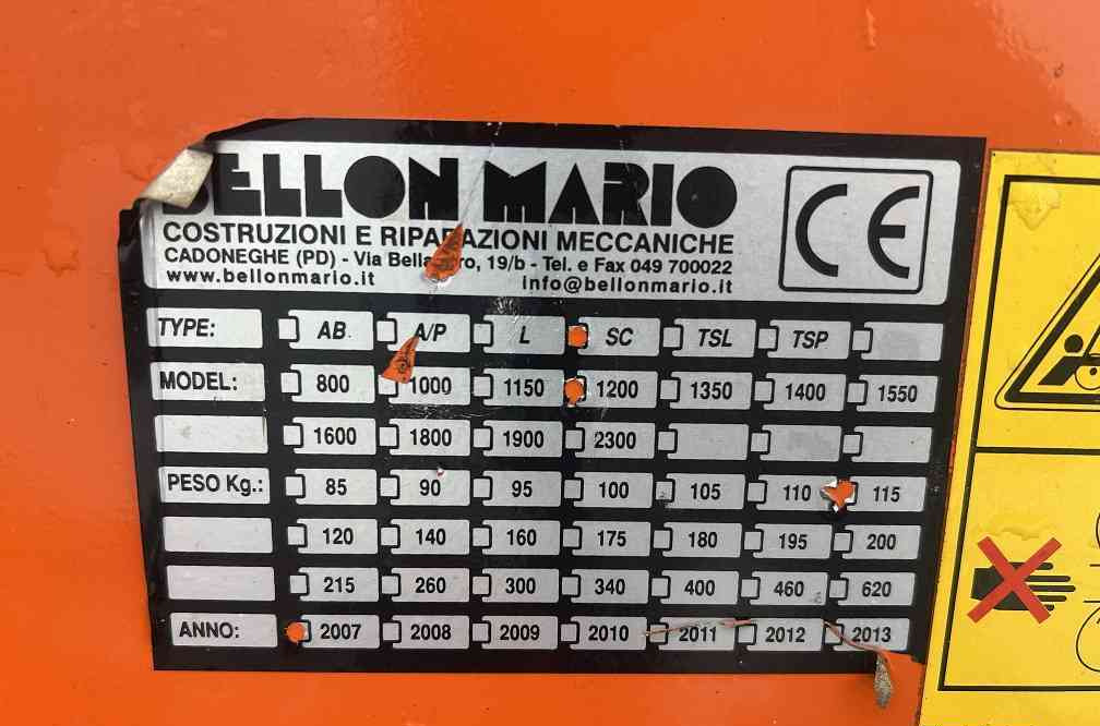 Bellon bellon mario veegmachine front 120 cm - Brosse: photos 4 Bellon bellon mario veegmachine front 120 cm - Brosse: photos 4