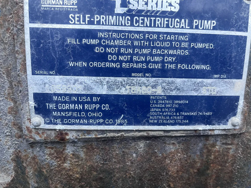 Gorman Rupp Wavo pompset 4 cillinder lister-petter diesel - Pompe à eau: photos 5 Gorman Rupp Wavo pompset 4 cillinder lister-petter diesel - Pompe à eau: photos 5