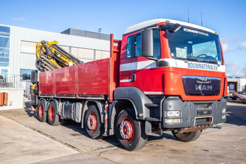 Camion plateau, Camion grue MAN TGS 41.400 BB + EFFER 525/6x+JIB 6x: photos 6