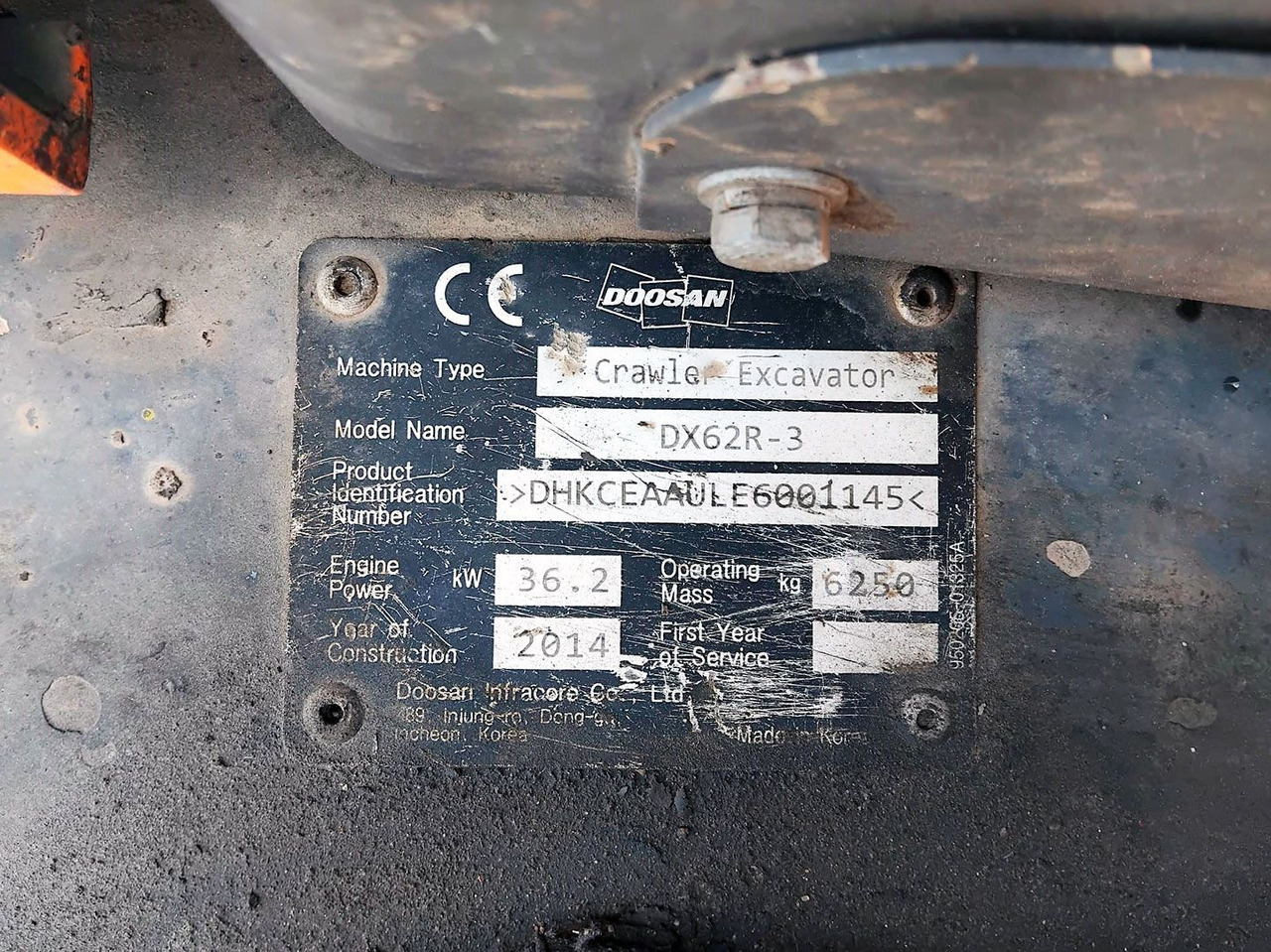 DOOSAN DX62R-3 - Mini pelle: photos 3 DOOSAN DX62R-3 - Mini pelle: photos 3
