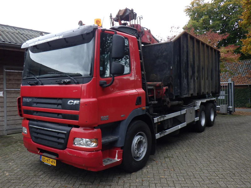 DAF CF 85 410 Euro 5 / Manual / Blad-Lucht / Boogie - Liftas / HTS Kabel / 9 T vooras / Palfinger G 100 L Crane - Camion - système de câble: photos 1 DAF CF 85 410 Euro 5 / Manual / Blad-Lucht / Boogie - Liftas / HTS Kabel / 9 T vooras / Palfinger G 100 L Crane - Camion - système de câble: photos 1