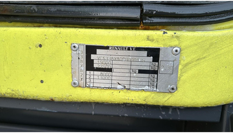 Camion benne Renault KERAX 340 (4X4 / CAMION FRANCAIS / PARFAIT ETAT / LAMES / BOITE ET POMPE MANUELLE / FRENCH TRUCK): photos 15