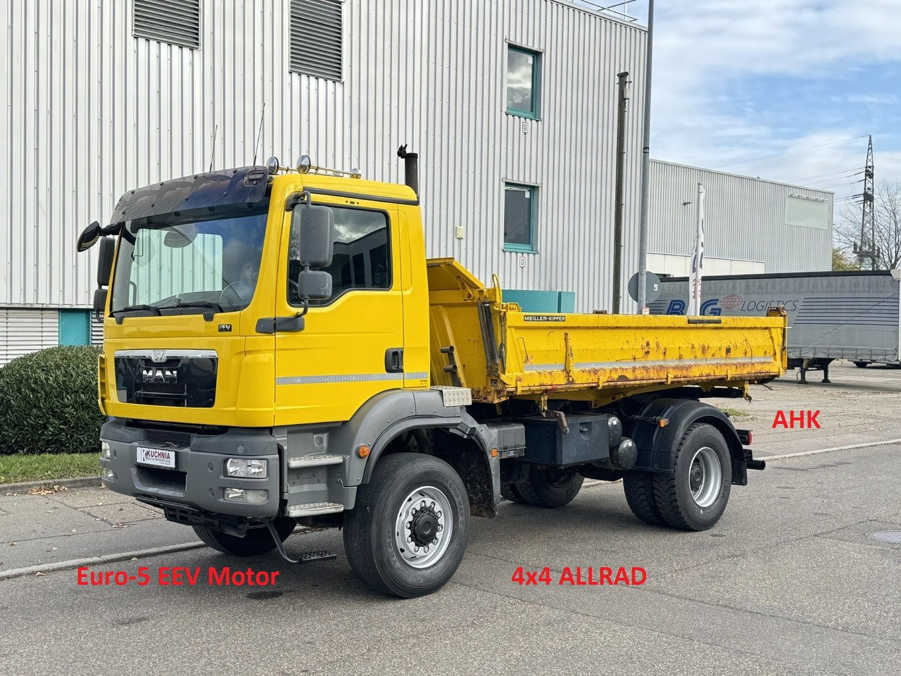 MAN TGM 18.340 4x4 ALLRAD MEILLER 3-S Kipper AHK - Camion benne: photos 1 MAN TGM 18.340 4x4 ALLRAD MEILLER 3-S Kipper AHK - Camion benne: photos 1