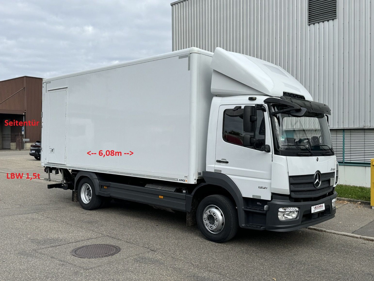 Mercedes-Benz Atego 1221 L Koffer 6,1m LBW AHK Klima TOP - Camion fourgon: photos 1 Mercedes-Benz Atego 1221 L Koffer 6,1m LBW AHK Klima TOP - Camion fourgon: photos 1