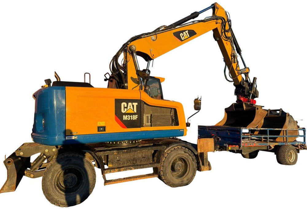 Caterpillar M318F, 2018 ROK, PODPORY + PŁUG, ROTOTILT - Pelle sur pneus: photos 4 Caterpillar M318F, 2018 ROK, PODPORY + PŁUG, ROTOTILT - Pelle sur pneus: photos 4