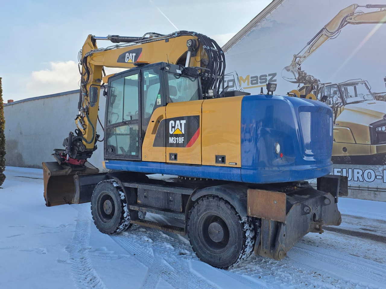 Caterpillar M318F, 2018 ROK, PODPORY + PŁUG, ROTOTILT - Pelle sur pneus: photos 3 Caterpillar M318F, 2018 ROK, PODPORY + PŁUG, ROTOTILT - Pelle sur pneus: photos 3