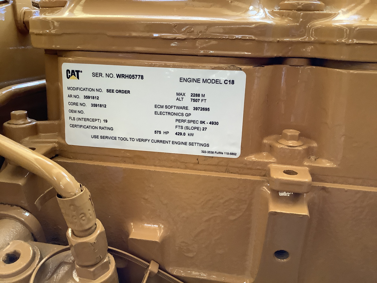 Caterpillar C18 Acert. - Moteur: photos 3 Caterpillar C18 Acert. - Moteur: photos 3