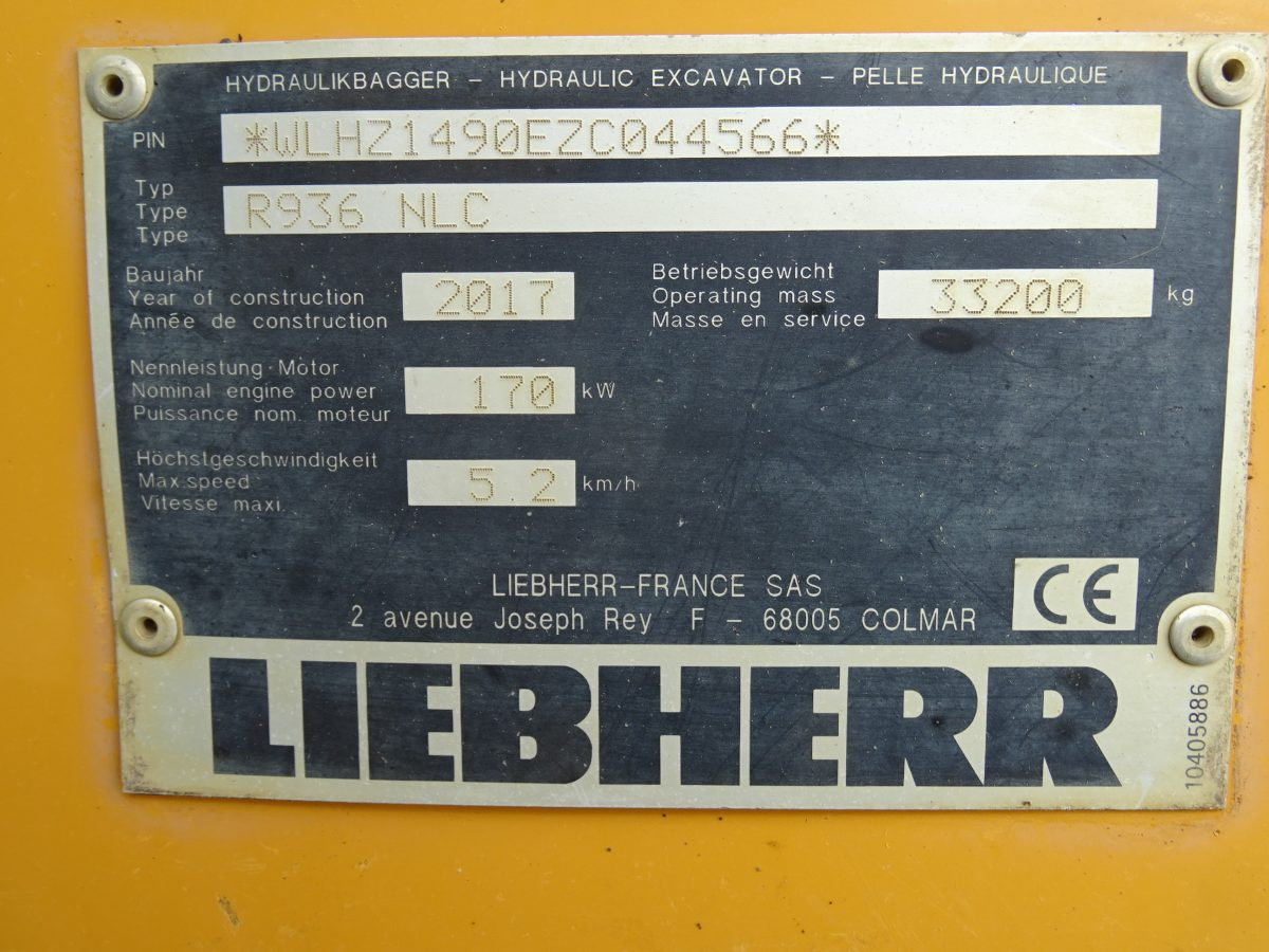 Pelle sur chenille LIEBHERR R936 NLC: photos 13