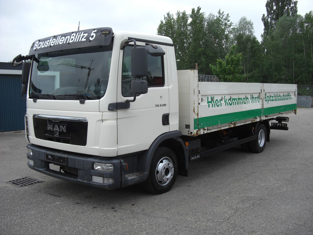 MAN 8180L - Camion plateau: photos 1 MAN 8180L - Camion plateau: photos 1