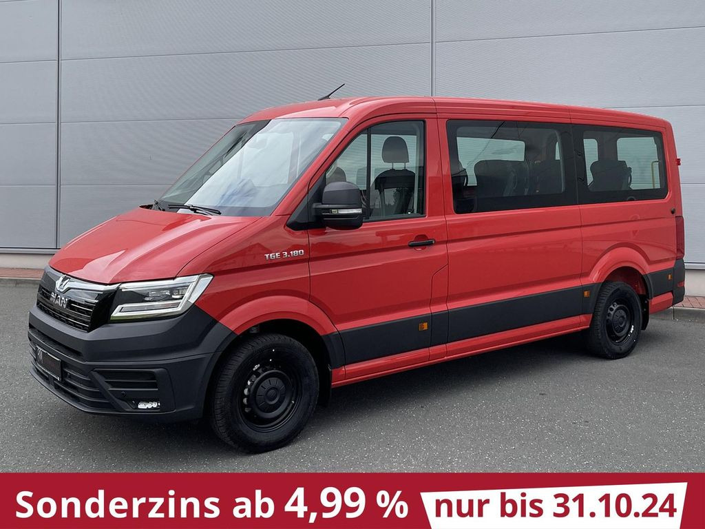 Minibus, Transport de personnes MAN TGE 3.180 Kombi L3H2 FEUERWEHR TEMP LED PDC KAM