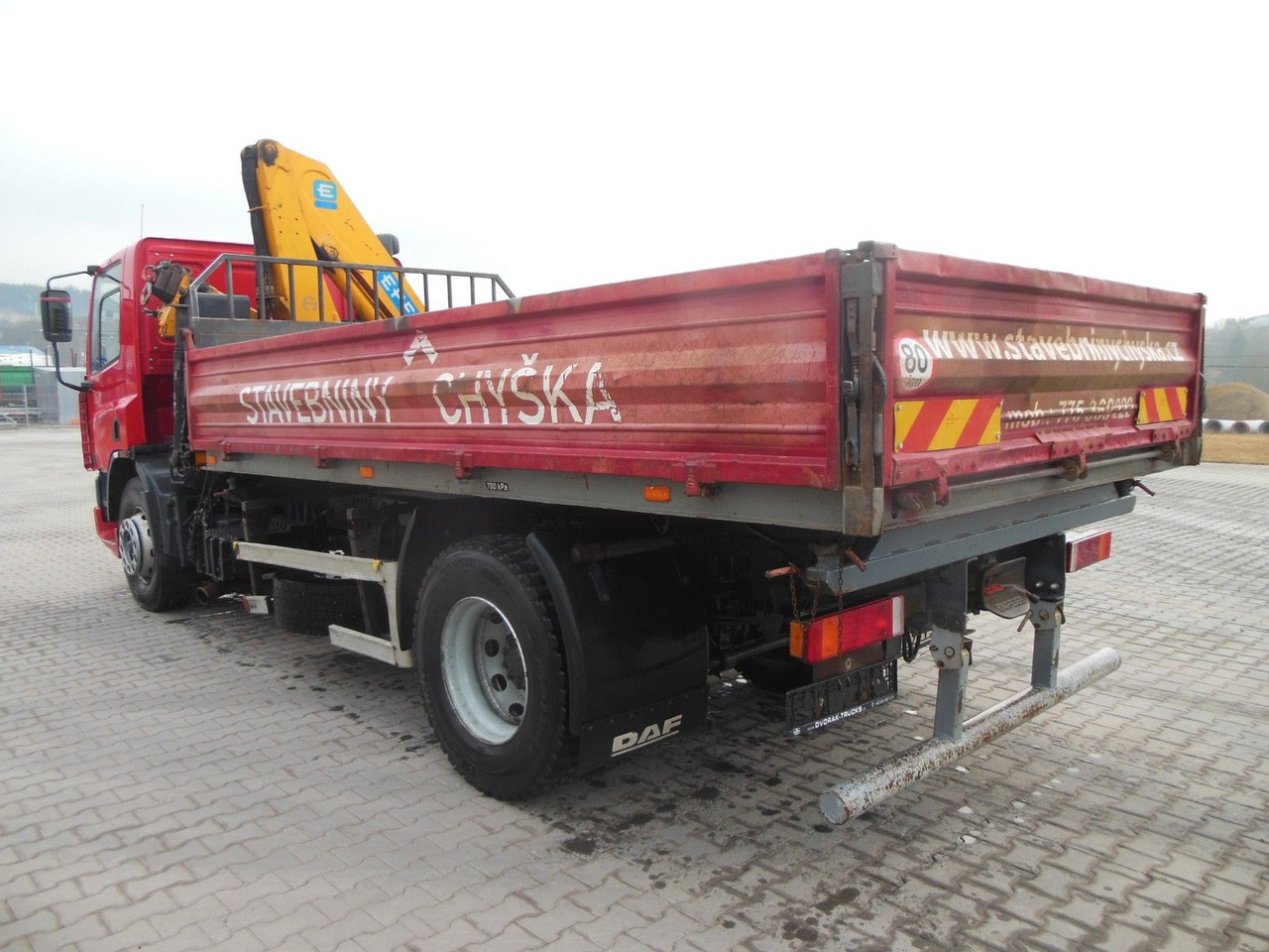 DAF CF 65.240,KRAN EFFER 110/2S,MANUELL,BLATT,1 HAND - Camion benne, Camion grue: photos 4 DAF CF 65.240,KRAN EFFER 110/2S,MANUELL,BLATT,1 HAND - Camion benne, Camion grue: photos 4