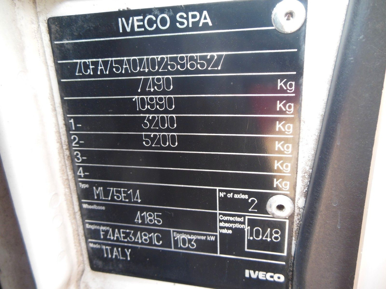 Fourgon grand volume Iveco EUROCARGO 75E14: photos 24