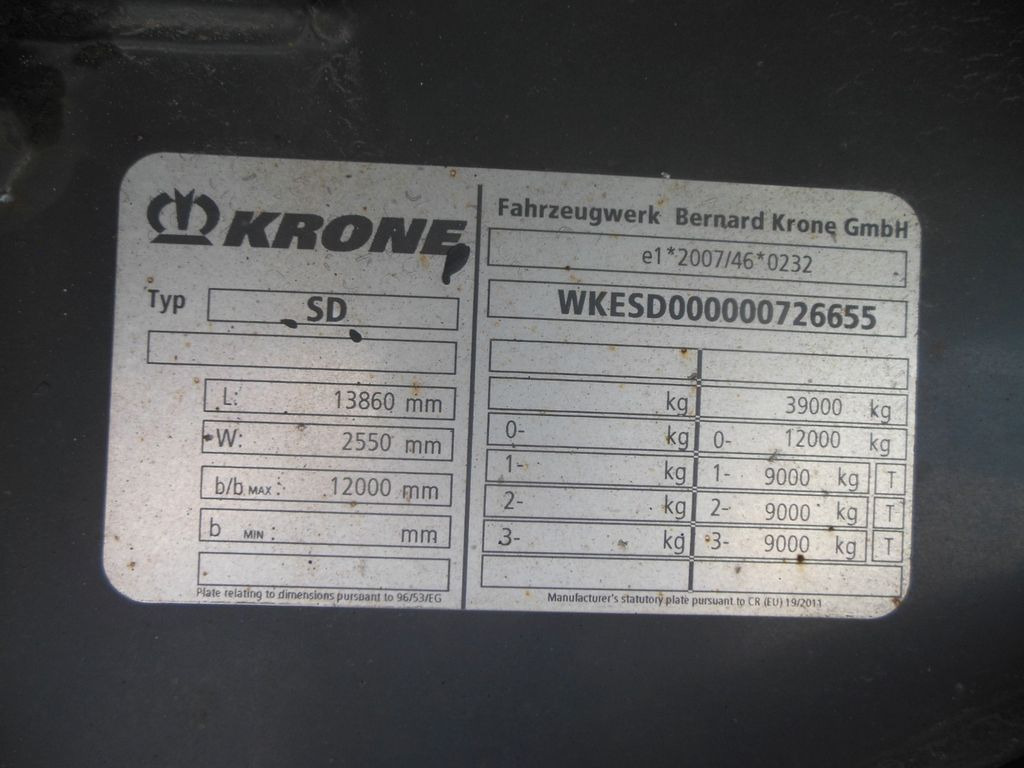Semi-remorque rideaux coulissants Krone SD MEGA LINER, LOWDECK: photos 18