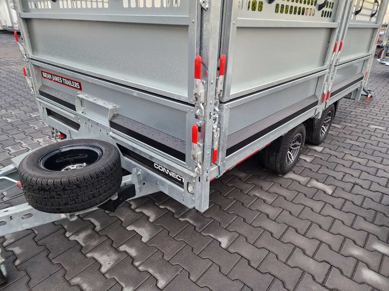 Remorque plateau Brian James Trailer Connect 310x188cm black Premium Greenkeeper Alufelgen Tandem 10" 3000kg: photos 7