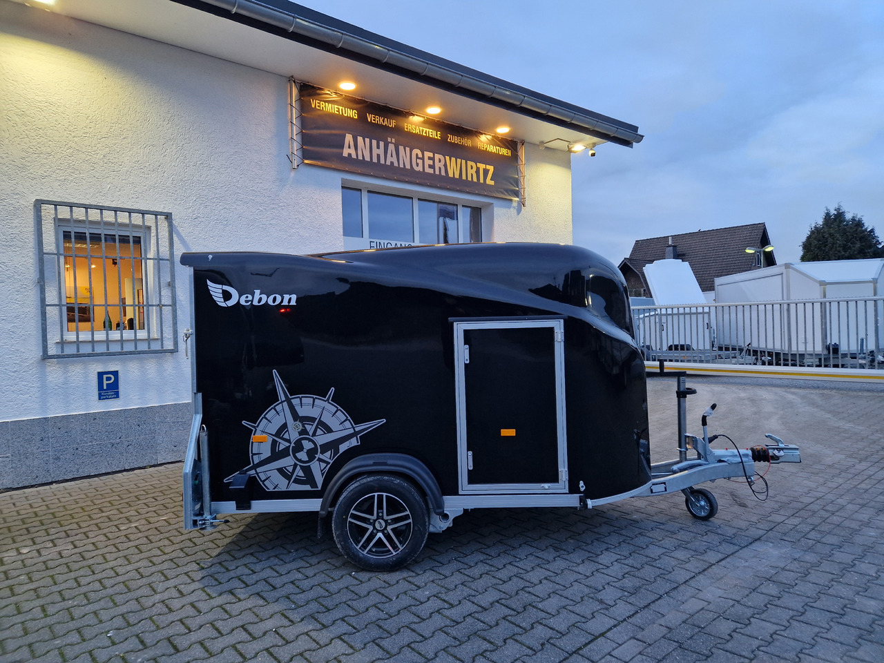Remorque voiture Debon Cargo 1300 300x152x168cm black Seitentür Alufelgen blackbeauty Pullman 1300kg 100km/H: photos 9